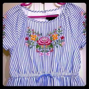 Floral embroidered dress